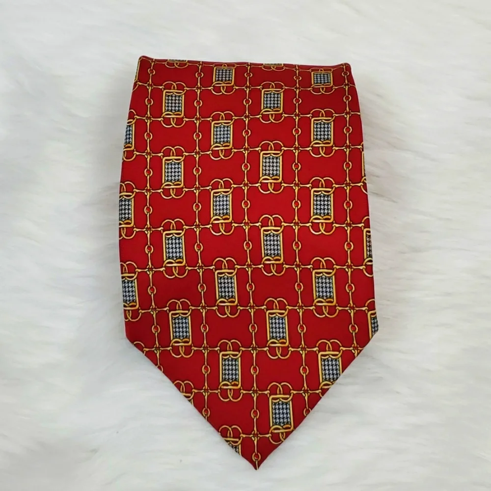 PAOLO by GUCCI red 100% silk tie luxury